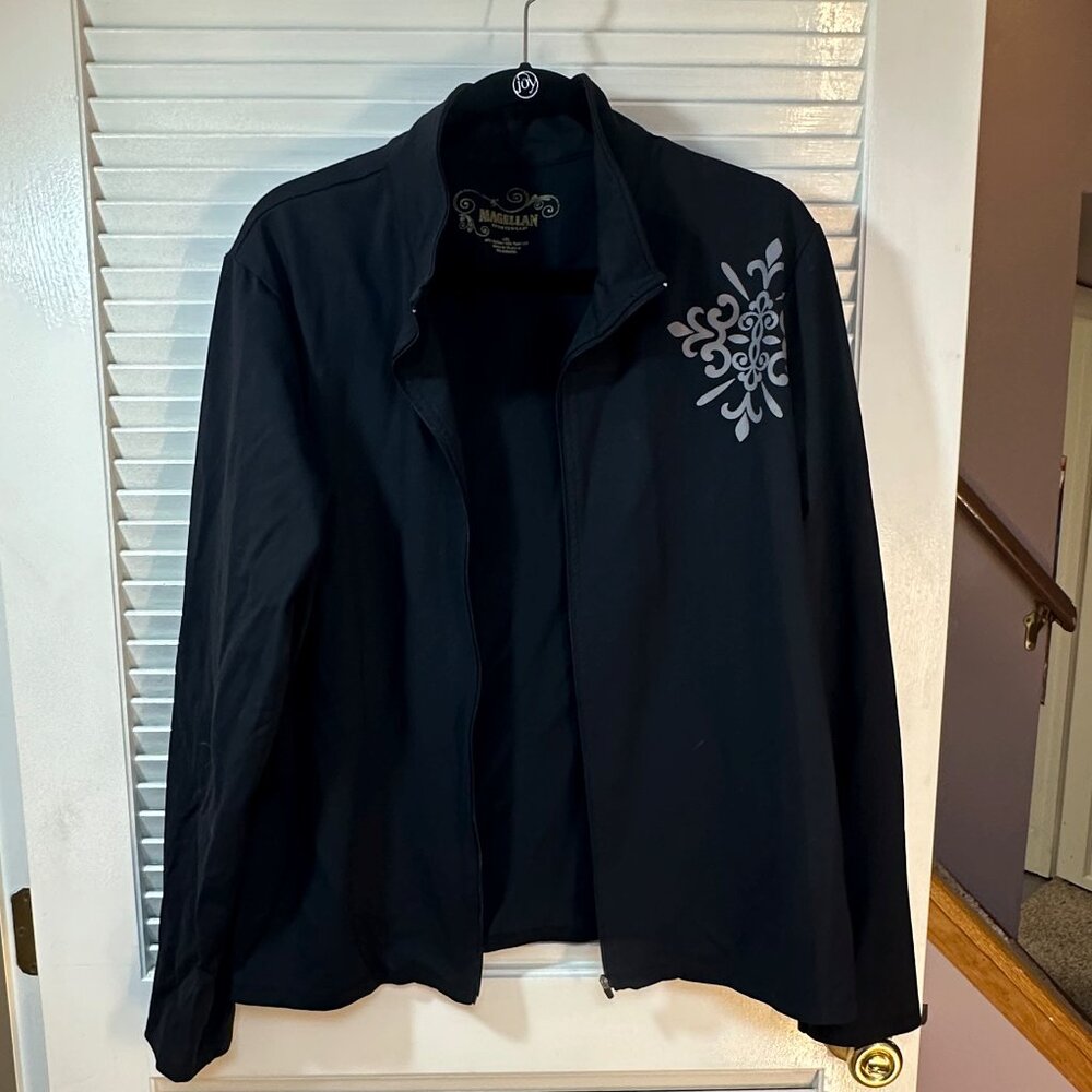 Magellan Full Zip-Up Performance Jacket Black Siz… - image 1